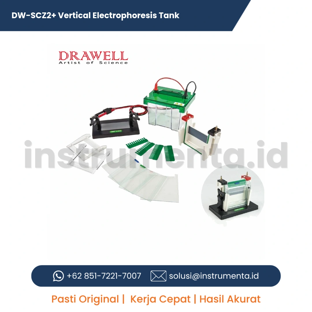 Distributor Resmi DW-SCZ2+ Vertical Electrophoresis Tank Drawell Ready Stock Indonesia